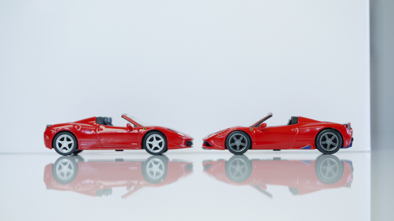 Illustration for article titled Kyosho Ferrari 11 1/64 #69 - Project Prancing Horse #69 - 2014 Ferrari 458 Speciale A